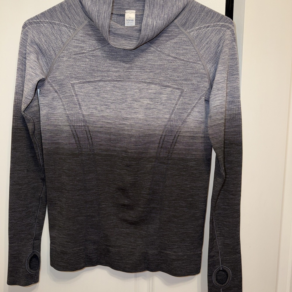 Ivivva By Lululemon Performance Pullover‎ Grey Ombre Size 12